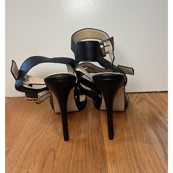 Pierre Dumas Shoes Womens Size 8 Black Strappy High Heel Sandals Sexy Dressy - Picture 6 of 9